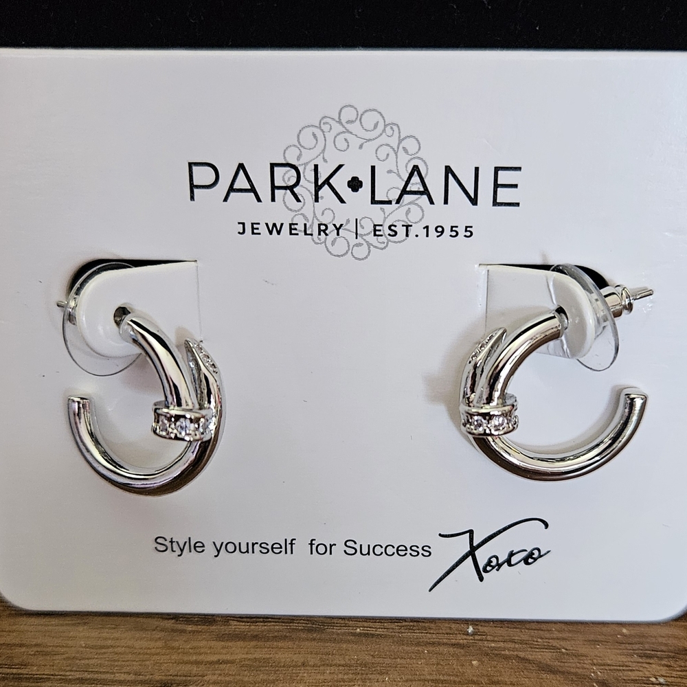 Park Lane Silver Hoop Earrings